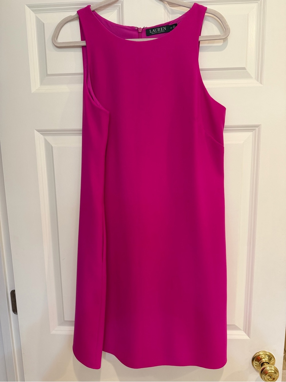 Ralph Lauren Fuchsia Sleeveless Shift Dress